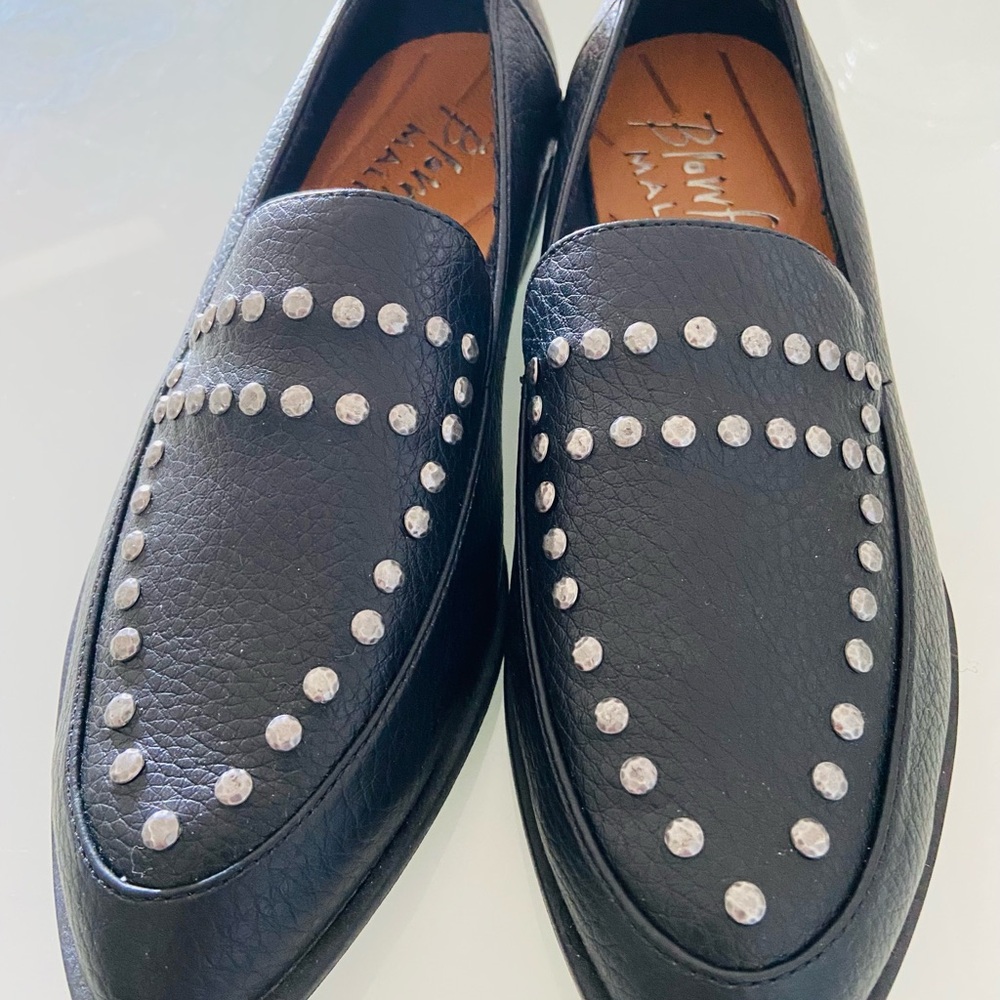 Blowfish Malibu Black Studded Loafers New Without Tags